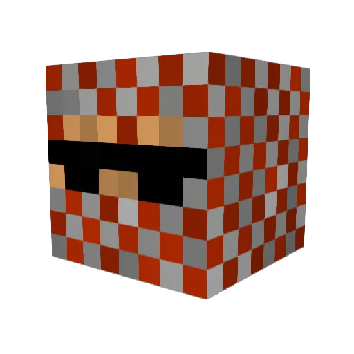 iraky Minecraft avatar head, 3D render
