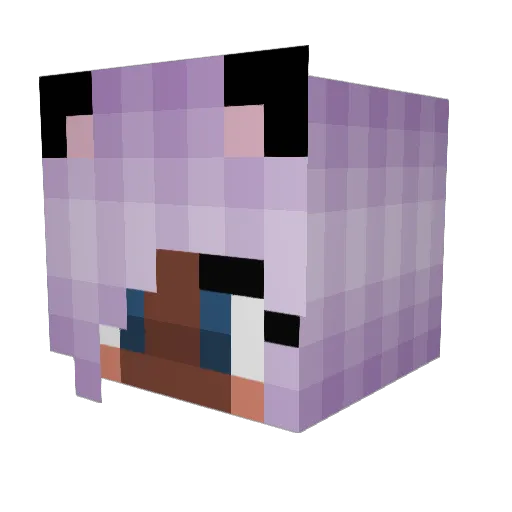iraminna Minecraft avatar head, 3D render