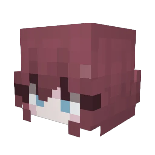 irantus_ Minecraft avatar head, 3D render