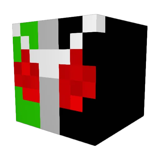 irasa Minecraft avatar head, 3D render