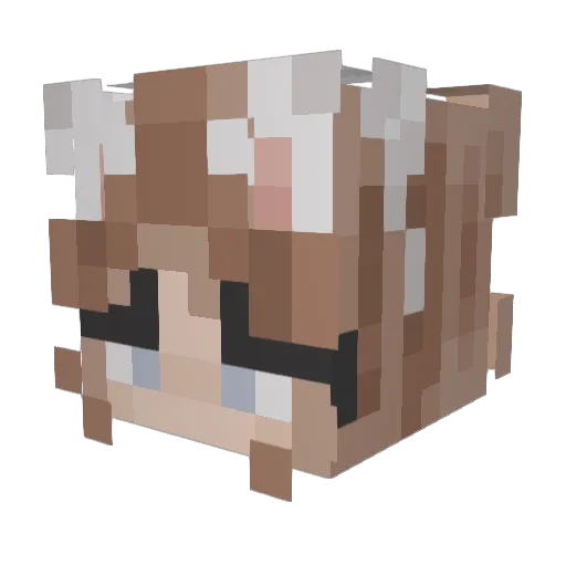 irbria Minecraft avatar head, 3D render