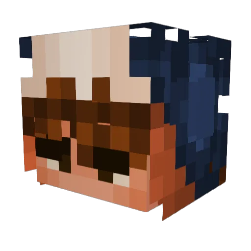 ireallylovedogs Minecraft avatar head, 3D render