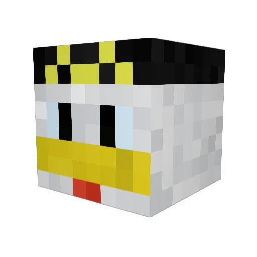 irek232 Minecraft avatar head, 3D render