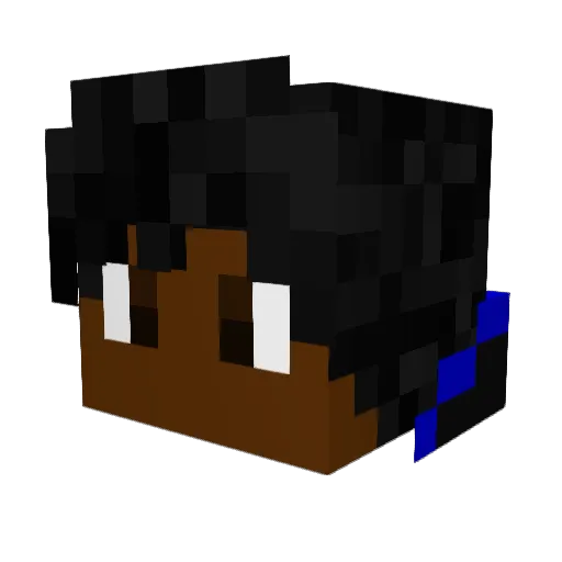 irelawuwu Minecraft avatar head, 3D render