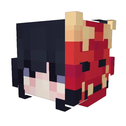 iren_nu Minecraft avatar head, 3D render
