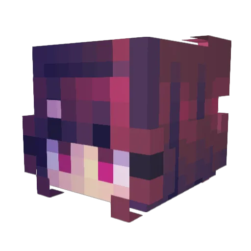 irene4 Minecraft avatar head, 3D render
