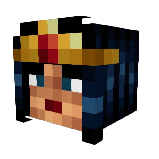 ireneybean Minecraft avatar head, 3D render