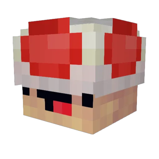 irevived Minecraft avatar head, 3D render