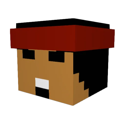 iriceboi Minecraft avatar head, 3D render