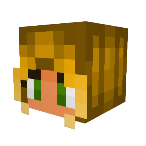 irini_tpl Minecraft avatar head, 3D render