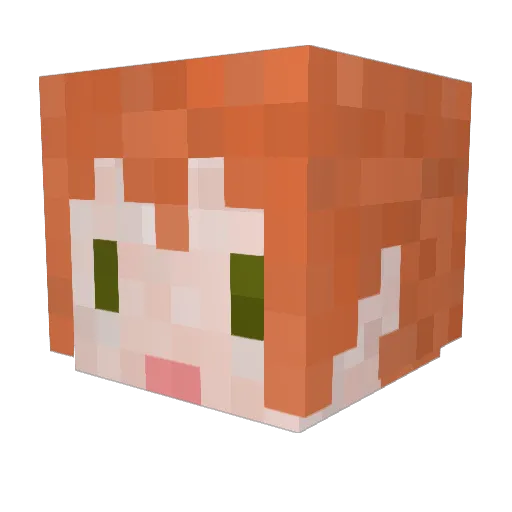 iris7924 Minecraft avatar head, 3D render