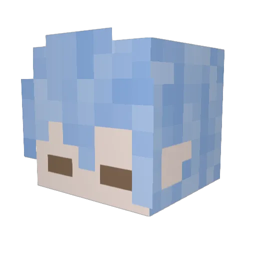 iris_vallod Minecraft avatar head, 3D render