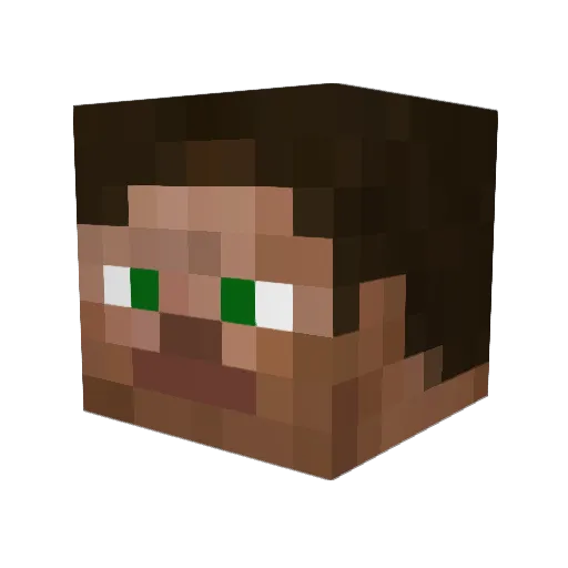 irish_steph Minecraft avatar head, 3D render