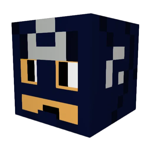 irishanger Minecraft avatar head, 3D render