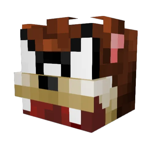 irishhawkcs Minecraft avatar head, 3D render