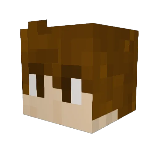 irishinkspell Minecraft avatar head, 3D render