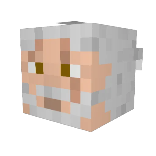 irishwolf93 Minecraft avatar head, 3D render