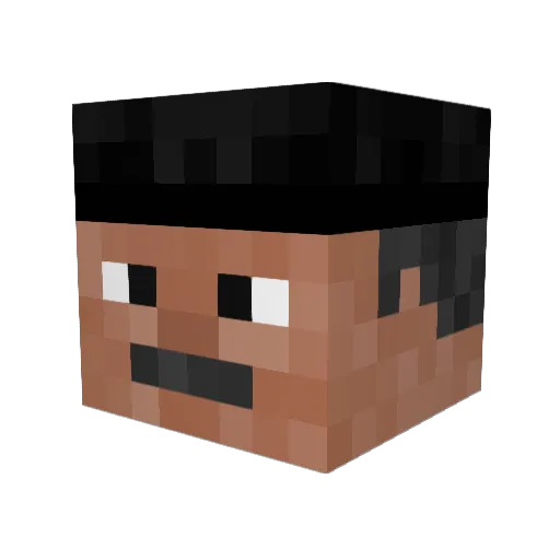 iritesh37 Minecraft avatar head, 3D render