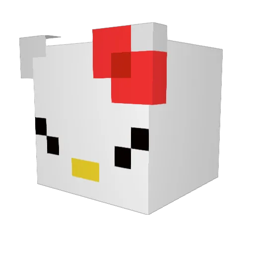 irlfaiiry Minecraft avatar head, 3D render