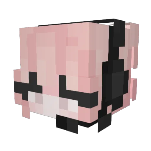 irlmeg Minecraft avatar head, 3D render