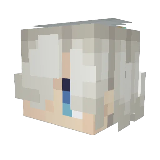irlmoon Minecraft avatar head, 3D render