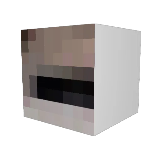 irnd Minecraft avatar head, 3D render