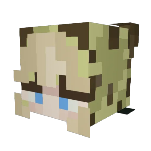 iroamelia Minecraft avatar head, 3D render