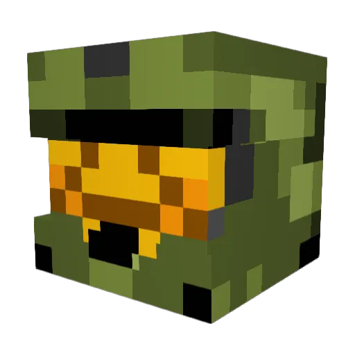 irobot822 Minecraft avatar head, 3D render