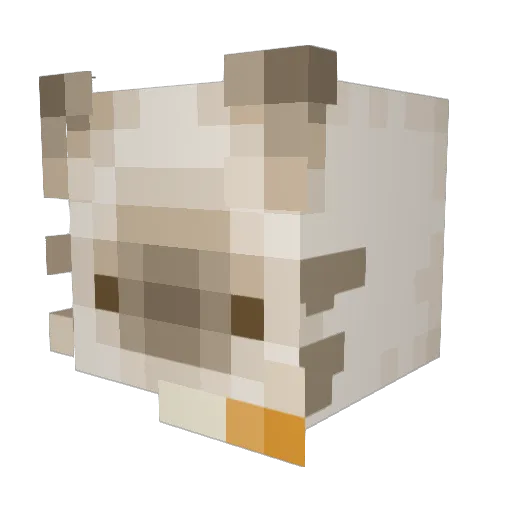 iroes Minecraft avatar head, 3D render