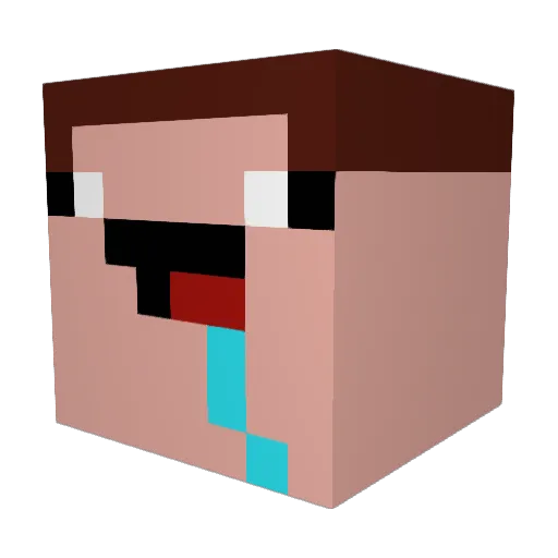 iron0708 Minecraft avatar head, 3D render