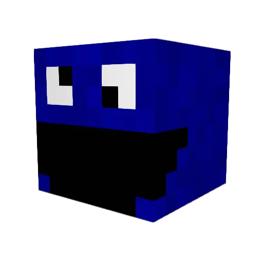 iron200 Minecraft avatar head, 3D render