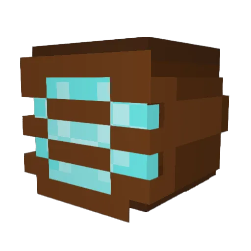 ironbound Minecraft avatar head, 3D render