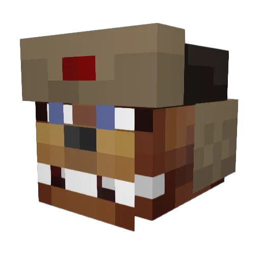 ironeagle103 Minecraft avatar head, 3D render