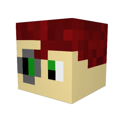ironeye_8 Minecraft avatar head, 3D render