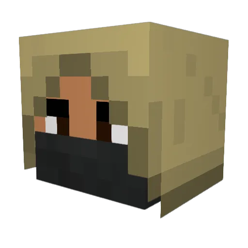 ironfist4u Minecraft avatar head, 3D render