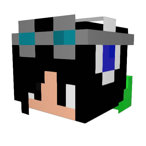 irongu_11 Minecraft avatar head, 3D render