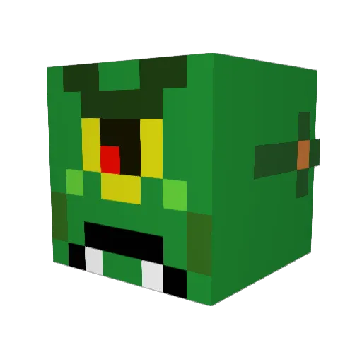 ironic_oger Minecraft avatar head, 3D render
