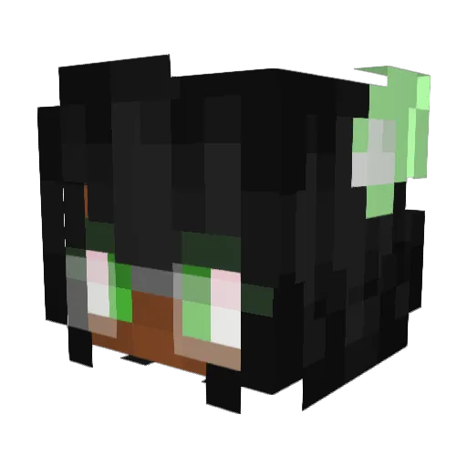 ironicallydave Minecraft avatar head, 3D render
