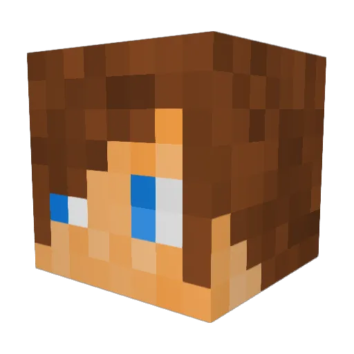 ironik Minecraft avatar head, 3D render