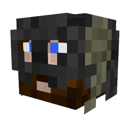 ironlepord Minecraft avatar head, 3D render