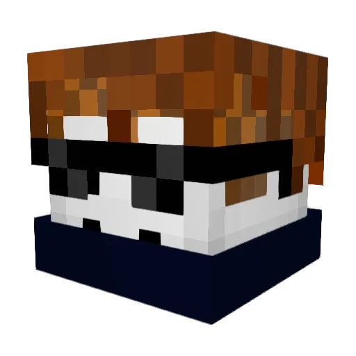 ironlover11 Minecraft avatar head, 3D render
