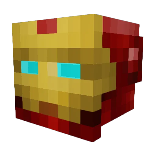 ironmanmitmax Minecraft avatar head, 3D render