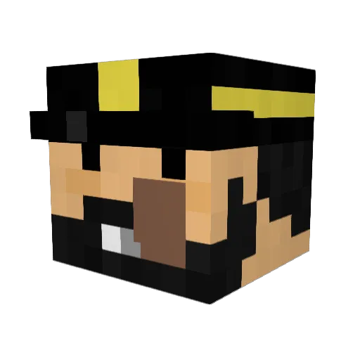ironmeidal Minecraft avatar head, 3D render