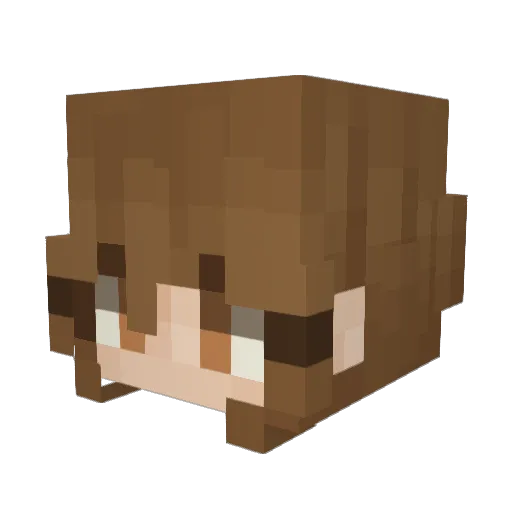 ironmental Minecraft avatar head, 3D render