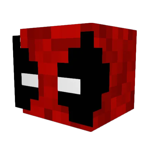 ironrobot Minecraft avatar head, 3D render