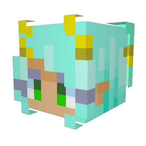ironsights72 Minecraft avatar head, 3D render