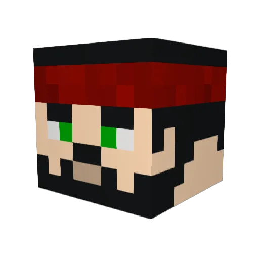 ironsoldier01 Minecraft avatar head, 3D render