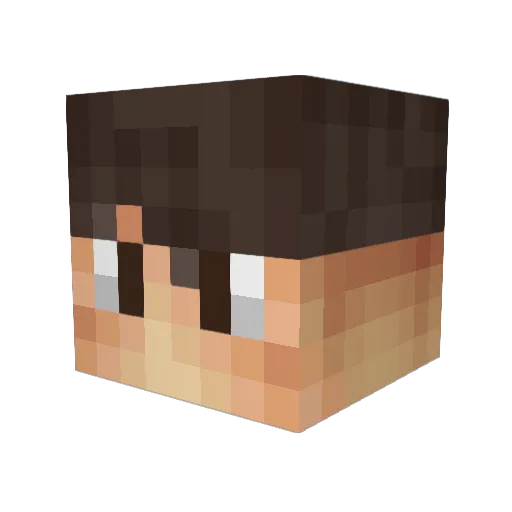 irontaggen Minecraft avatar head, 3D render