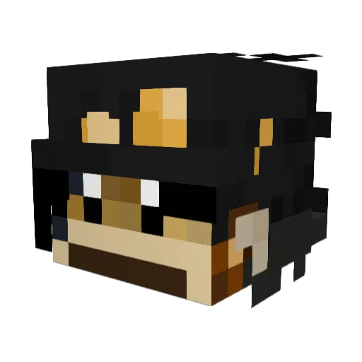 ironwolf1264 Minecraft avatar head, 3D render