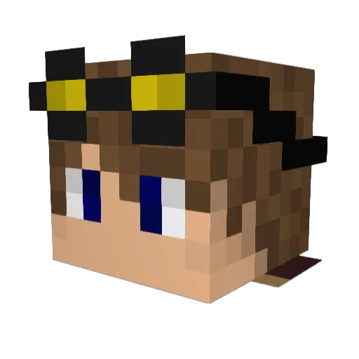 ironwolftamer Minecraft avatar head, 3D render